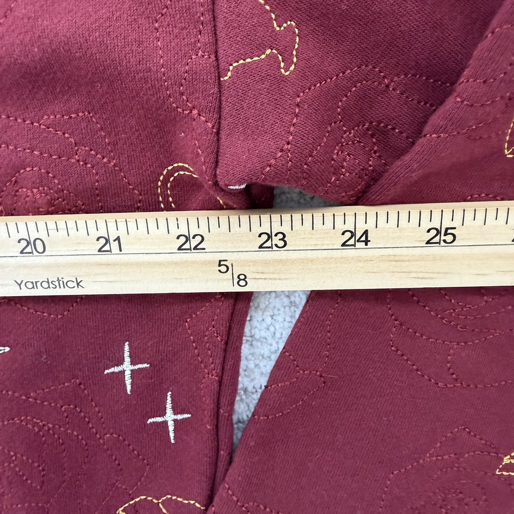 Boxlunch Disney Beauty And The Beast Belle Embroidered Sweatshirt Topographic M - Picture 4 of 7